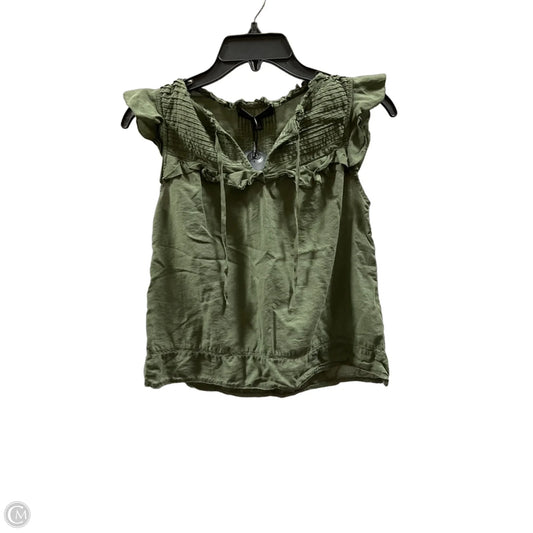 Top Sleeveless By Banana Republic In Green, Size: Xs