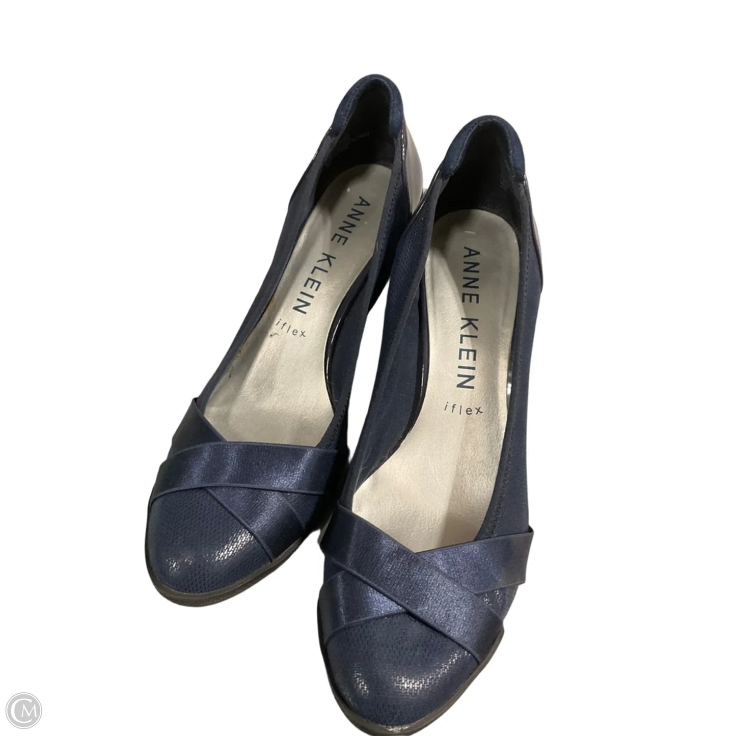 Shoes Heels Wedge By Anne Klein In Blue, Size: 9