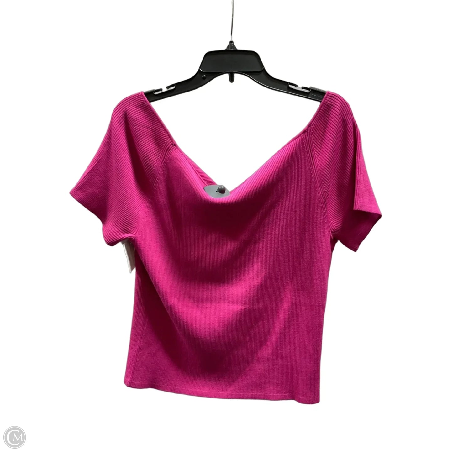Top Short Sleeve By Loft In Pink, Size: Xxl