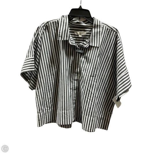 Top Short Sleeve By Loft In Striped Pattern, Size: Xxl