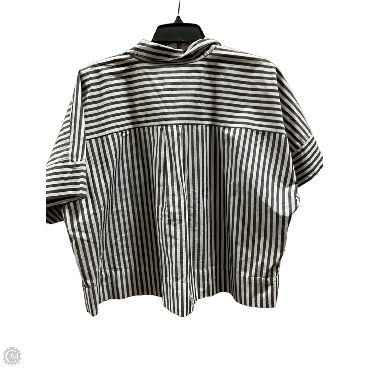 Top Short Sleeve By Loft In Striped Pattern, Size: Xxl