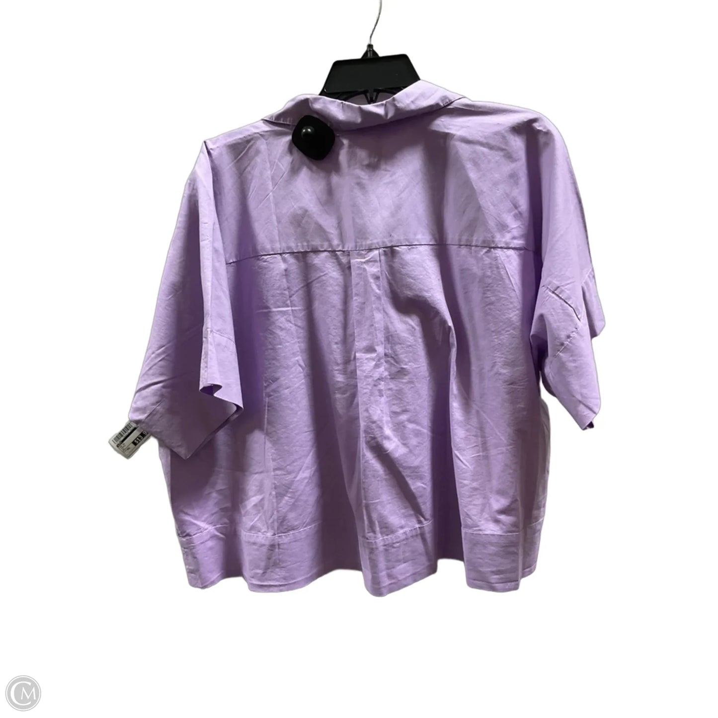 Top Short Sleeve By Loft In Purple, Size: Xxl