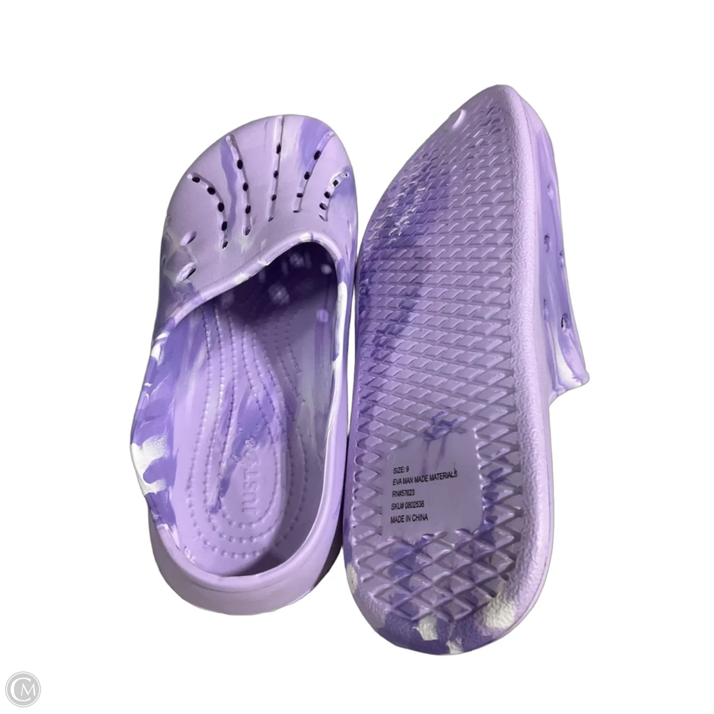 Shoes Flats By Just Be In Purple, Size: 9