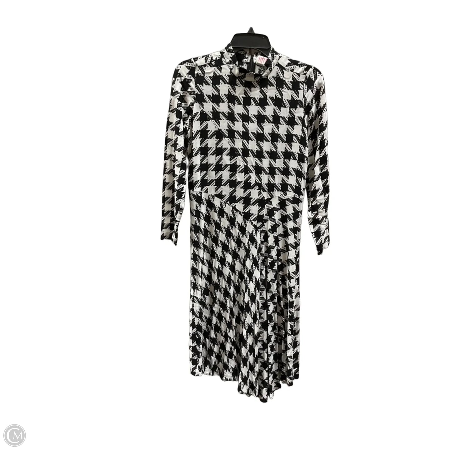 Dress Casual Midi By Ann Taylor In Black & White, Size: 4