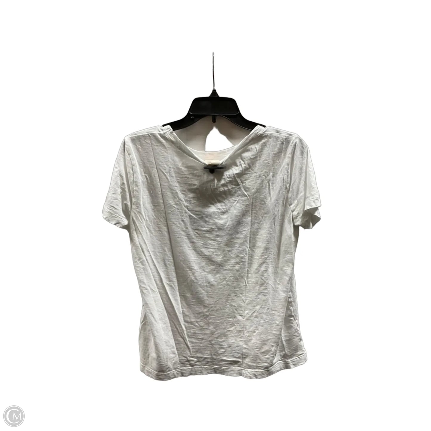 Top Short Sleeve By Loft In White, Size: M