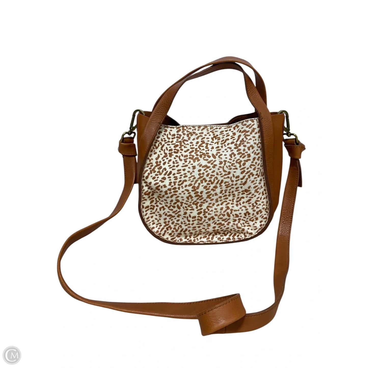 Crossbody Leather By Madewell, Size: Medium