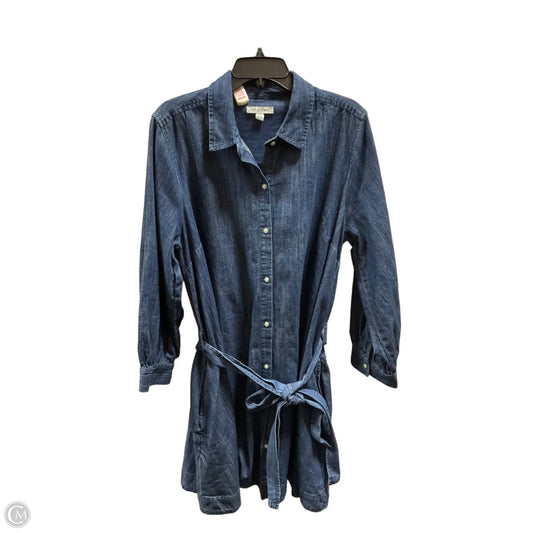 Dress Casual Midi By Free Assembly In Blue, Size: Xl