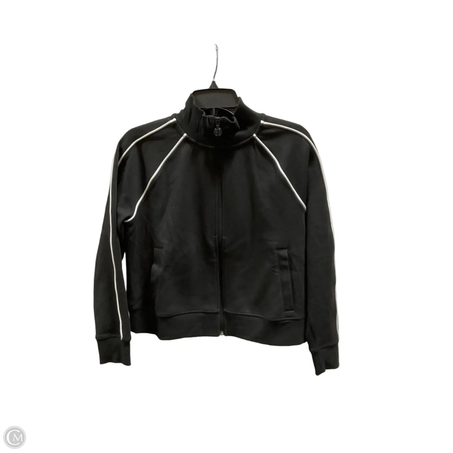 Athletic Jacket By Talbots In Black & White, Size: M