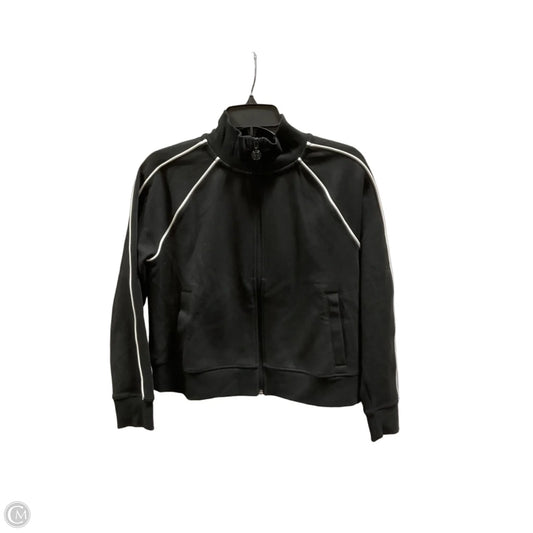 Athletic Jacket By Talbots In Black & White, Size: M