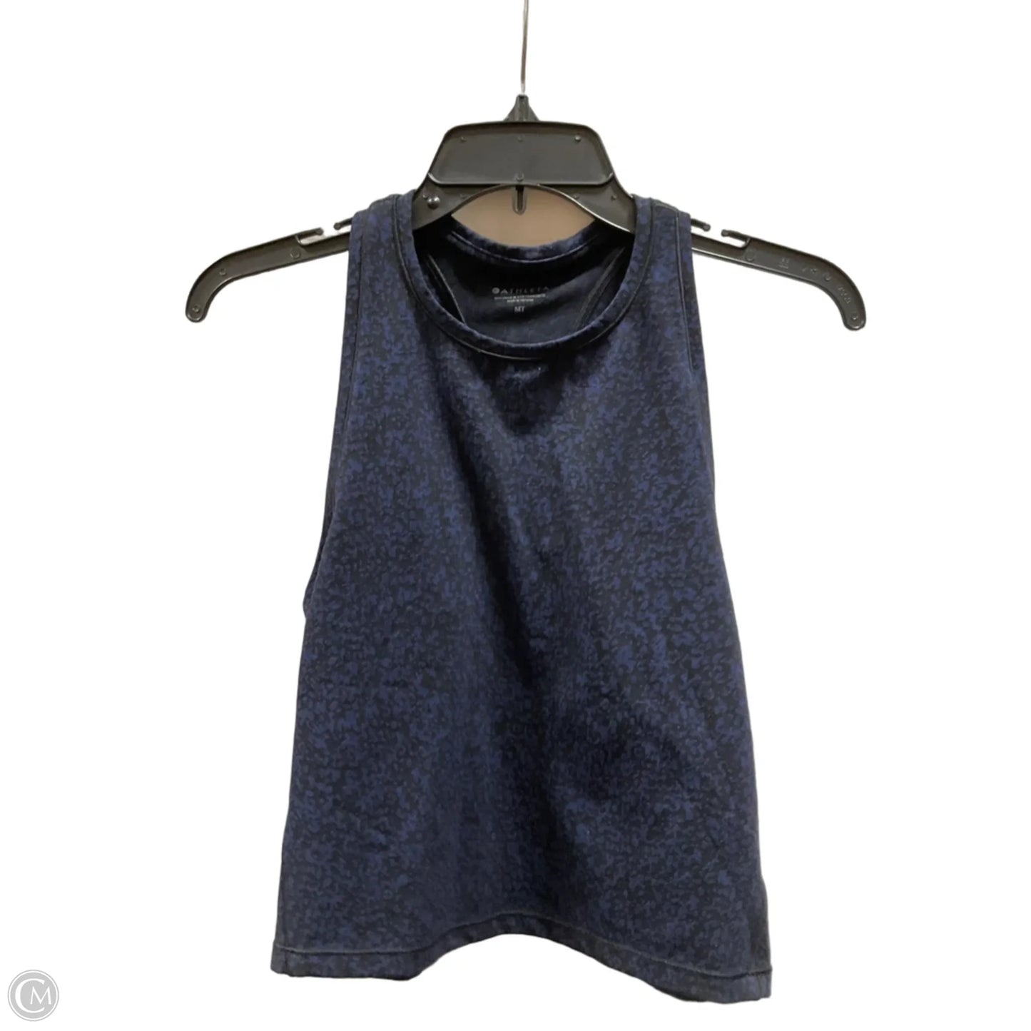 Athletic Tank Top By Athleta In Black & Blue, Size: M