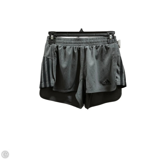 Athletic Shorts By Adidas In Grey, Size: S