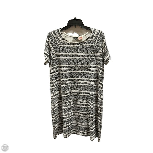Dress Casual Midi By J. Jill In Black & White, Size: M