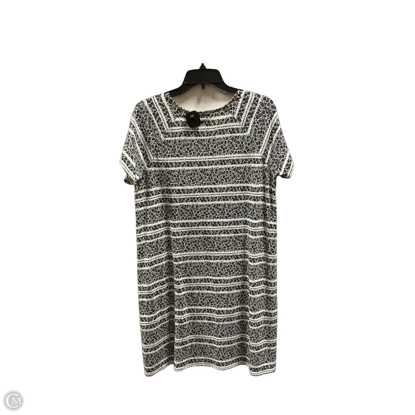 Dress Casual Midi By J. Jill In Black & White, Size: M