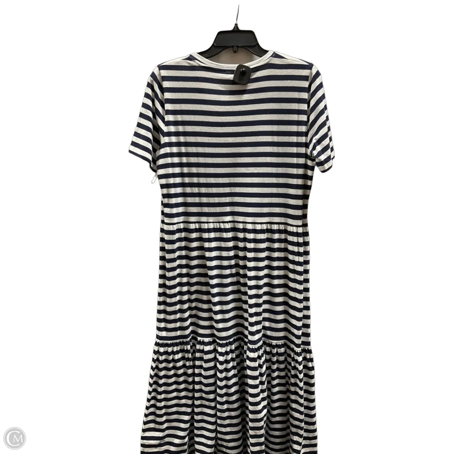 Dress Casual Midi By J. Crew In Striped Pattern, Size: M