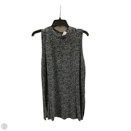Top Sleeveless By J. Jill In Black & White, Size: M