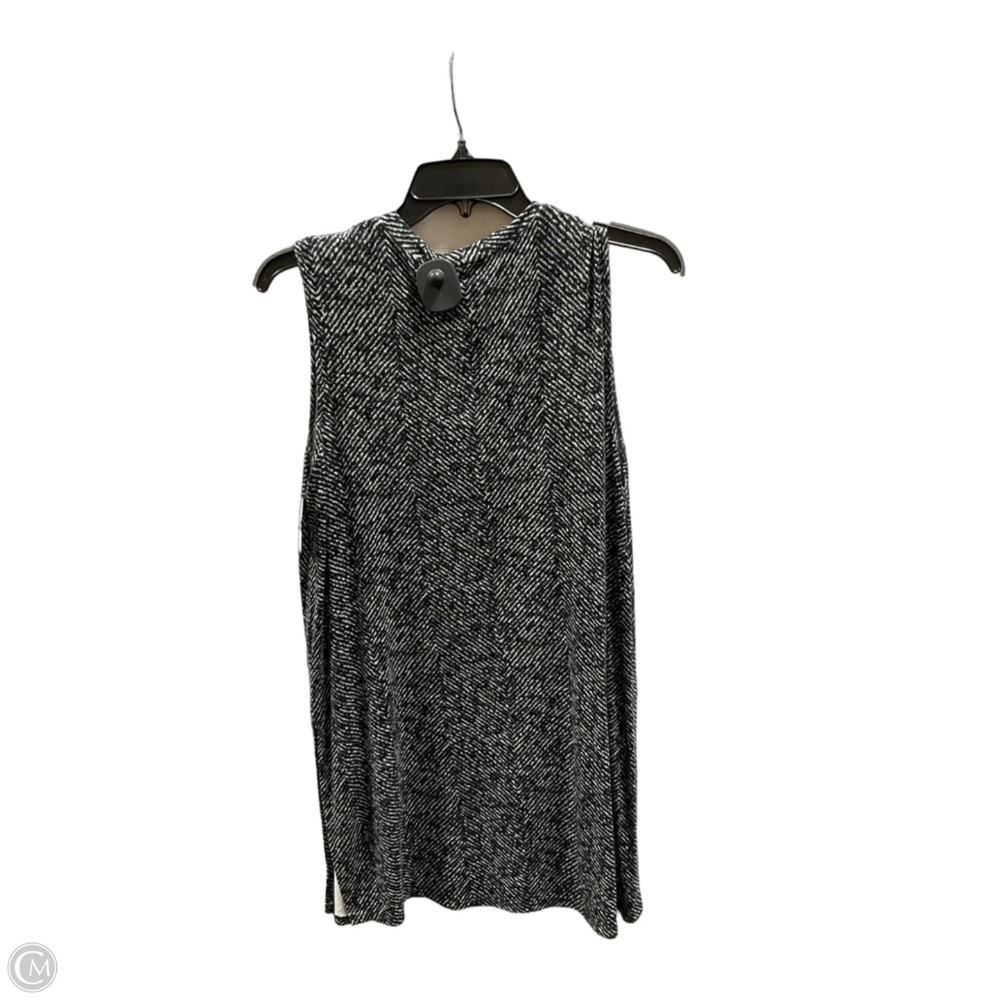Top Sleeveless By J. Jill In Black & White, Size: M