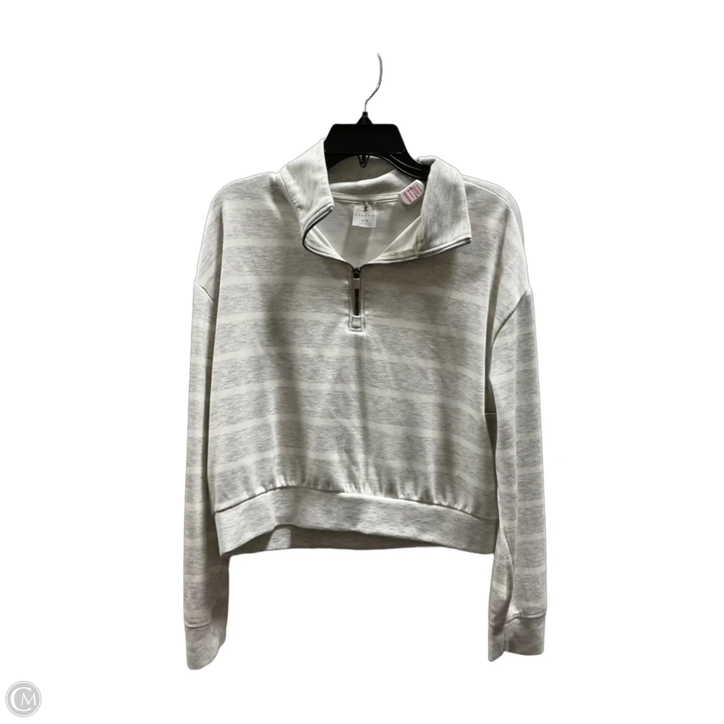 Athletic Sweatshirt Collar By Danskin In Cream, Size: M