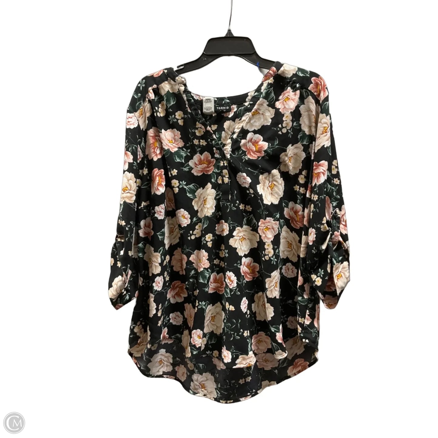 Top Short Sleeve By Torrid In Floral Print, Size: 3x