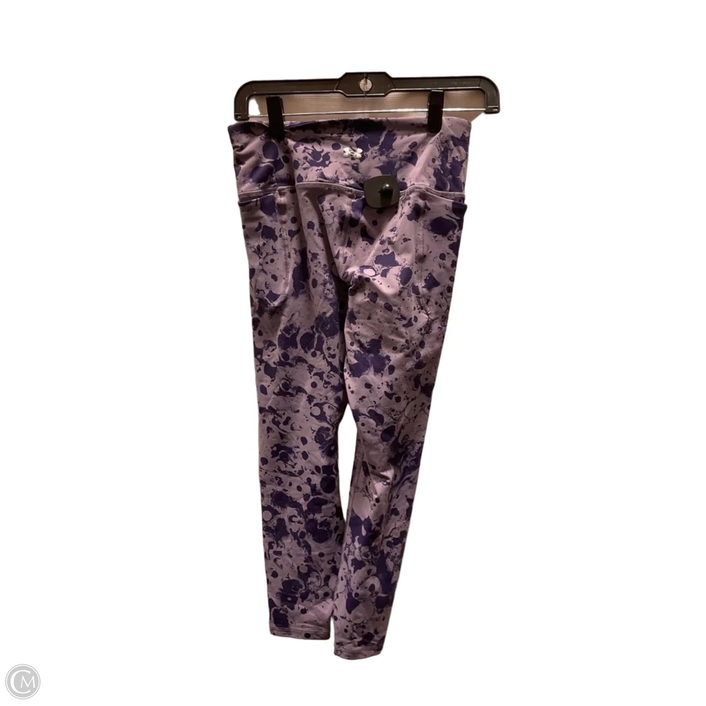 Athletic Leggings By Under Armour In Purple, Size: S