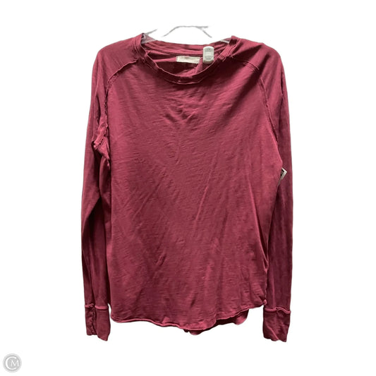 Top Long Sleeve Basic By Free People In Red, Size: S