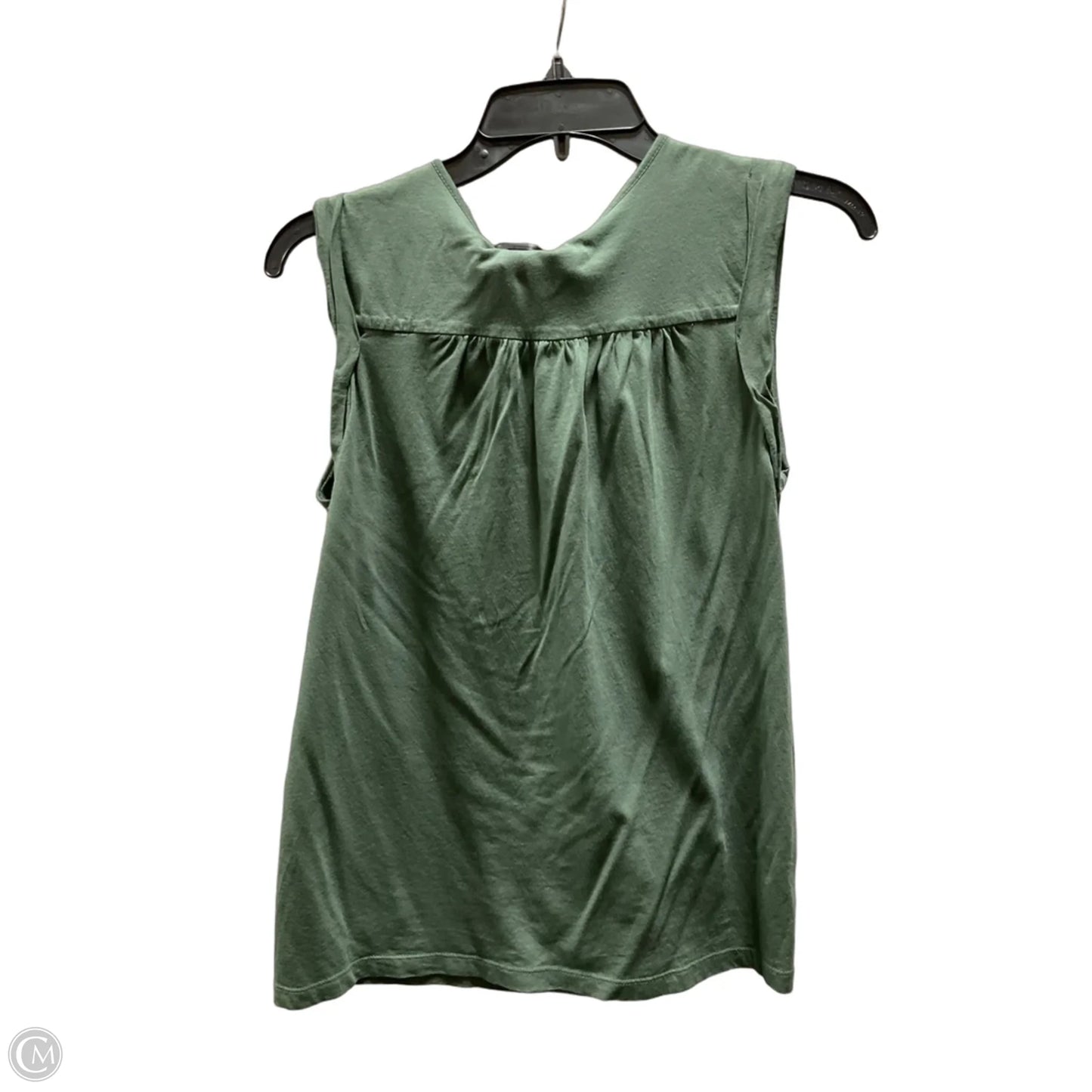 Top Sleeveless By Loft In Green, Size: S