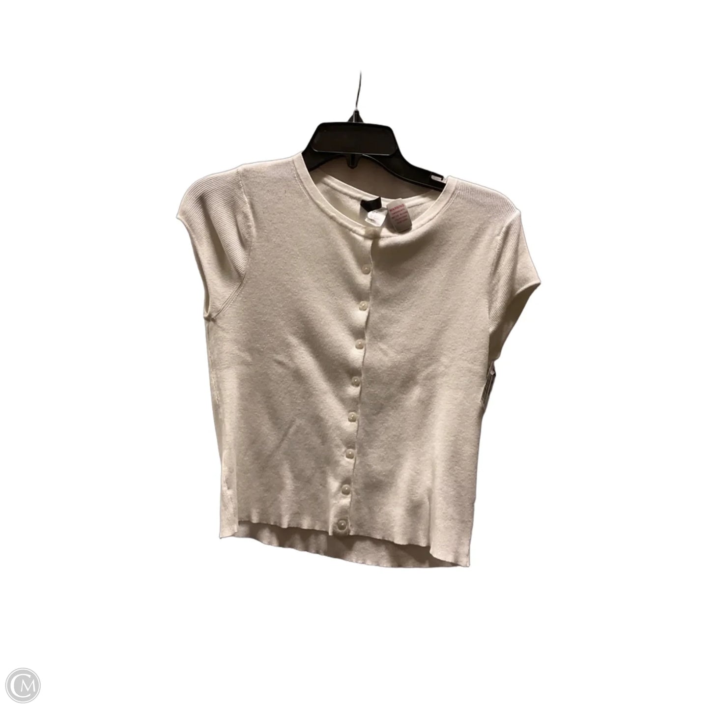 Top Sleeveless By Divided In White, Size: S