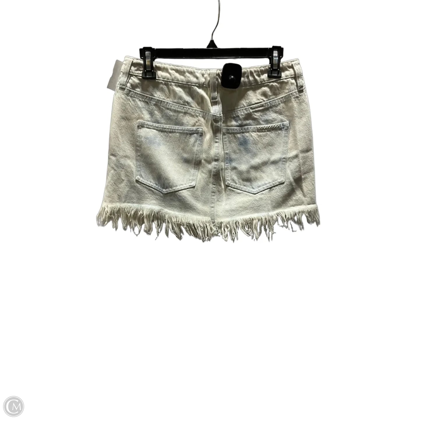 Skirt Mini & Short By Free People In Blue & Cream, Size: 4