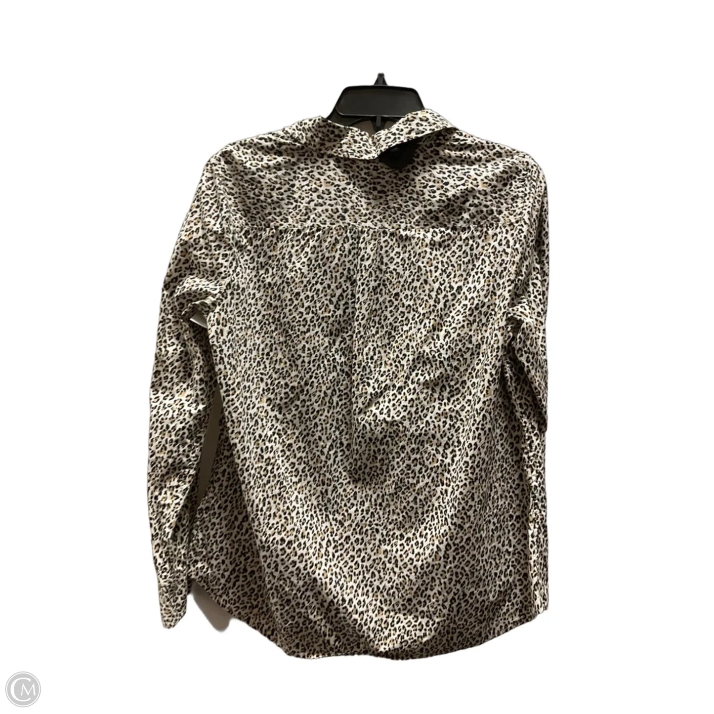 Blouse Long Sleeve By Talbots In Leopard Print, Size: M