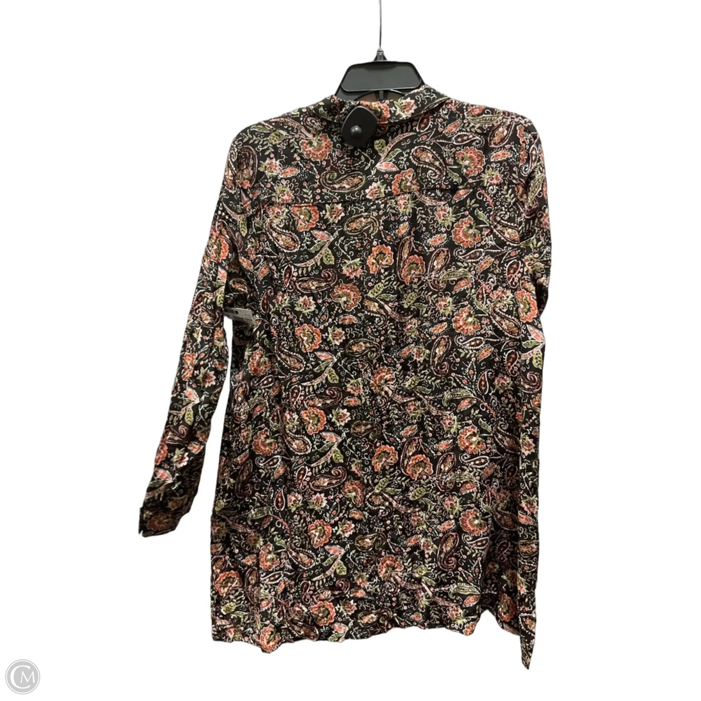 Blouse Long Sleeve By J. Jill In Floral Print, Size: M