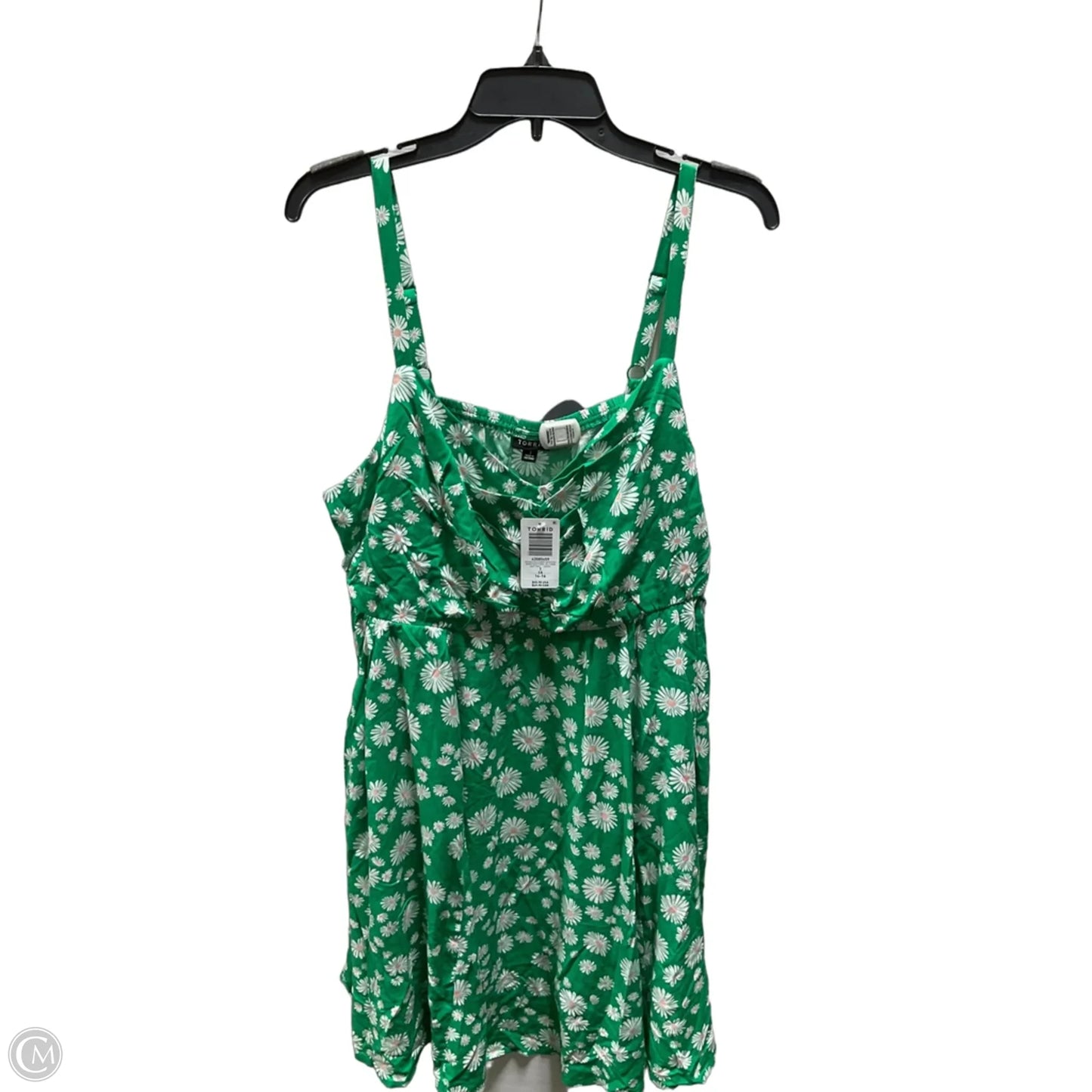 Dress Casual Midi By Torrid In Green & White, Size: 1x