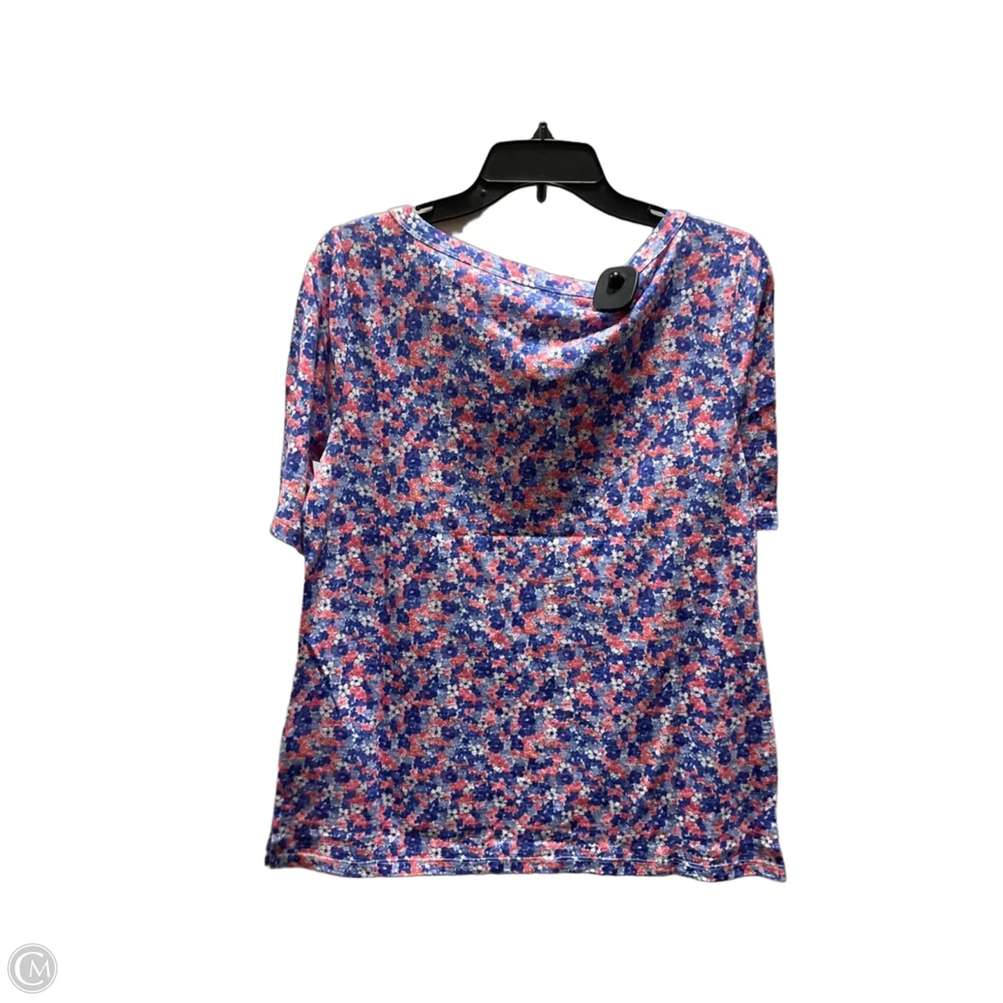 Top Short Sleeve By Talbots In Floral Print, Size: M