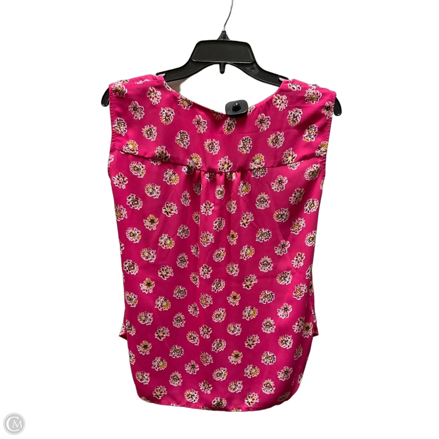 Top Sleeveless By Loft In Floral Print, Size: S