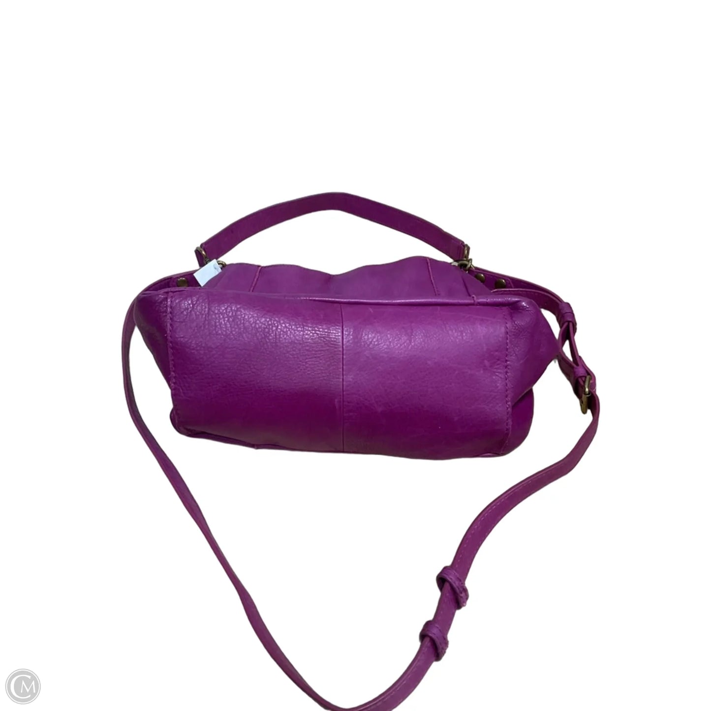 Handbag Leather By Cmf, Size: Medium