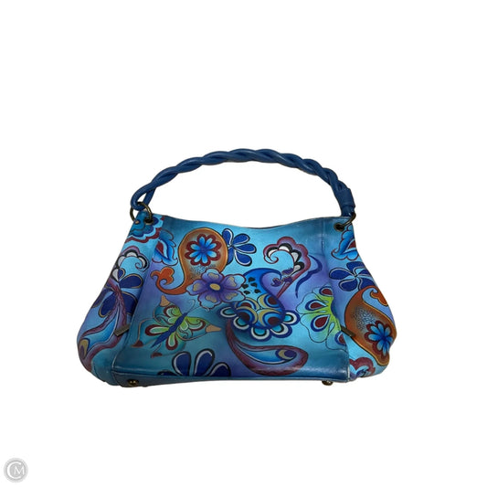 Handbag Leather By Anuschka, Size: Medium