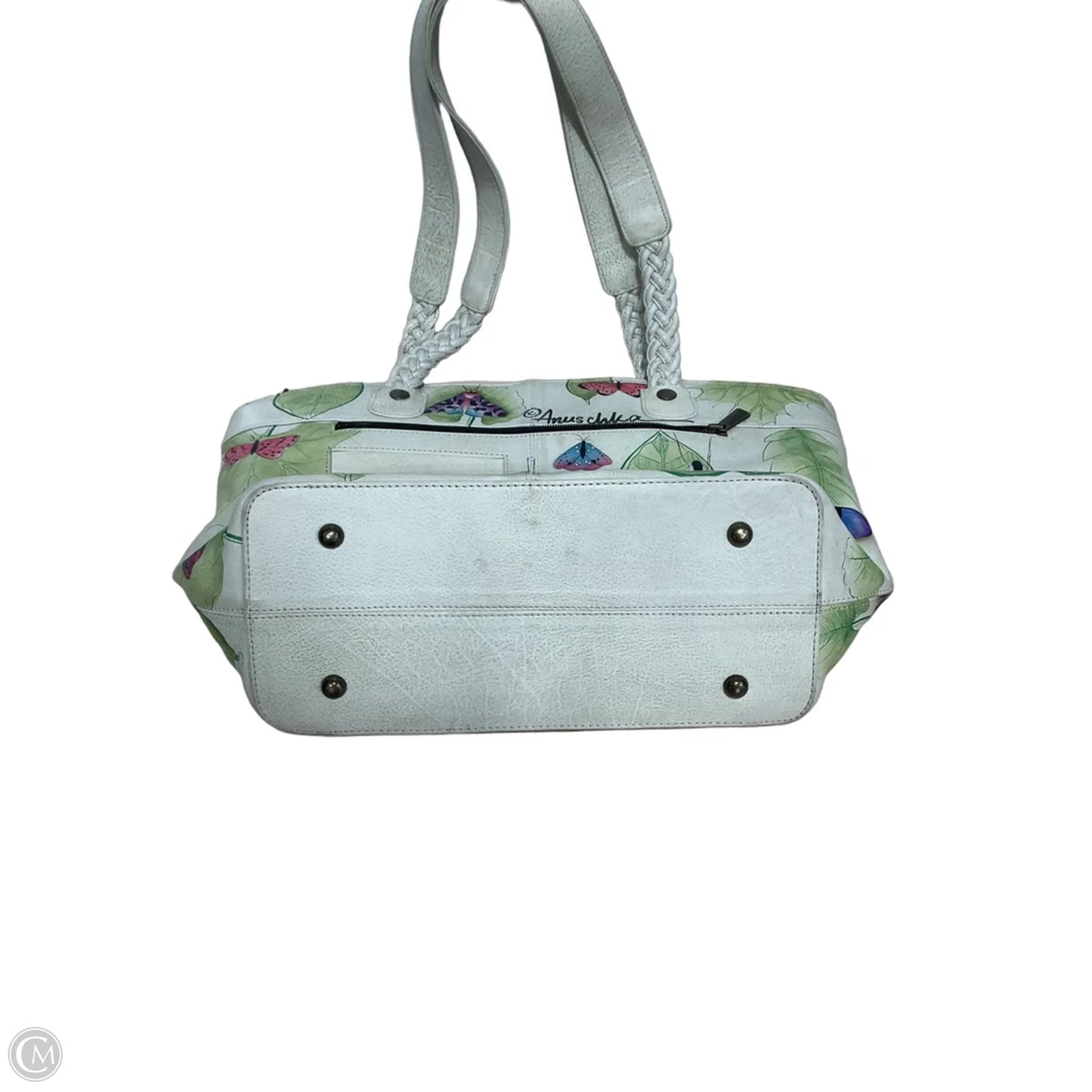 Handbag Leather By Anuschka, Size: Large