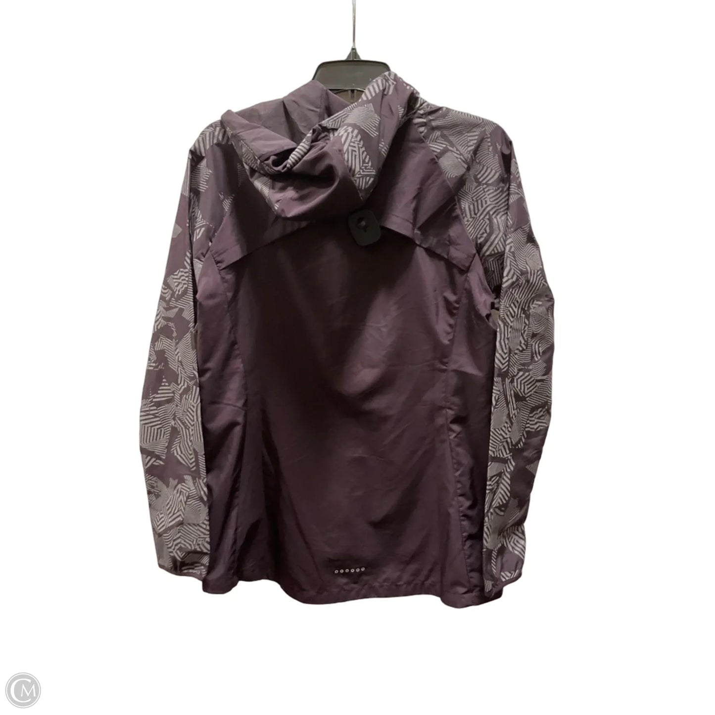Athletic Jacket By Nike In Purple, Size: M