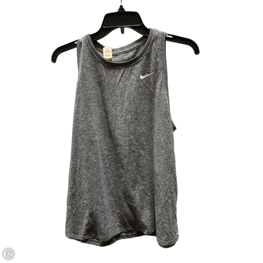 Athletic Tank Top By Nike In Grey, Size: L