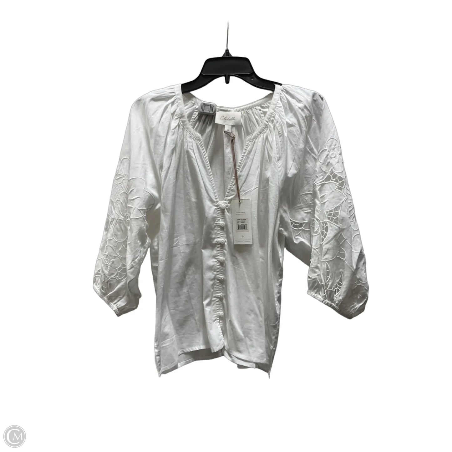 Top Short Sleeve By Cleobella In White, Size: M