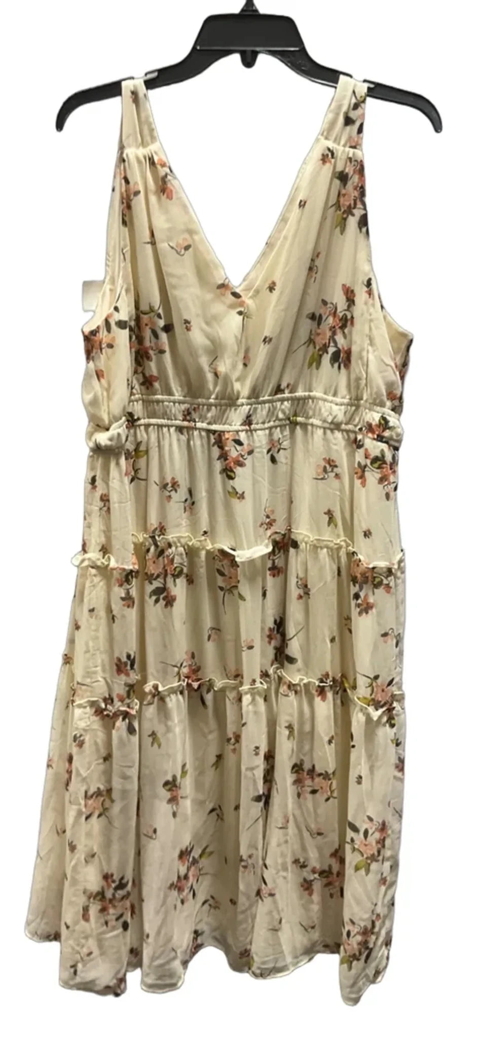 Dress Casual Midi By Maurices In Floral Print, Size: Xxl
