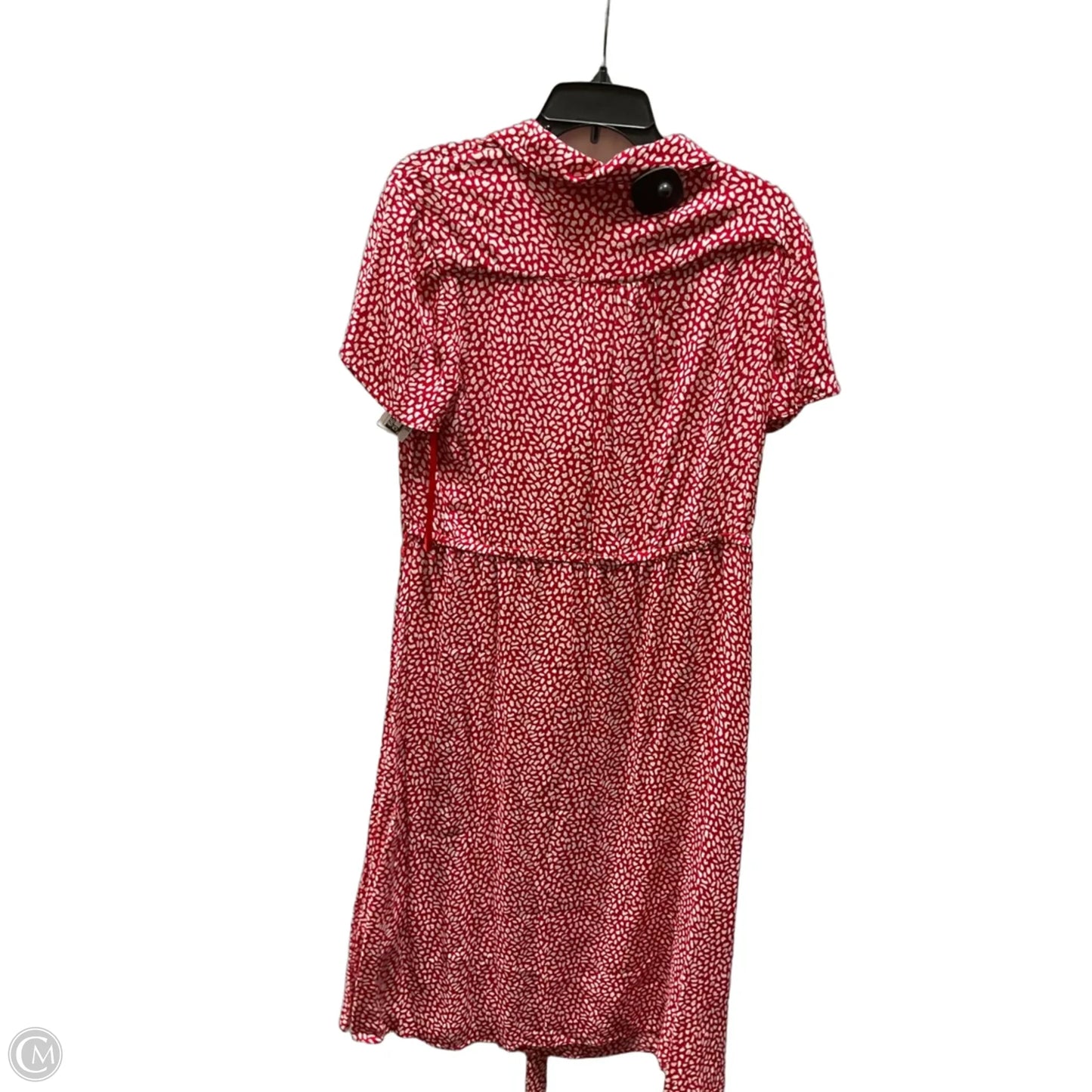 Dress Casual Midi By Talbots In Red & White, Size: 14