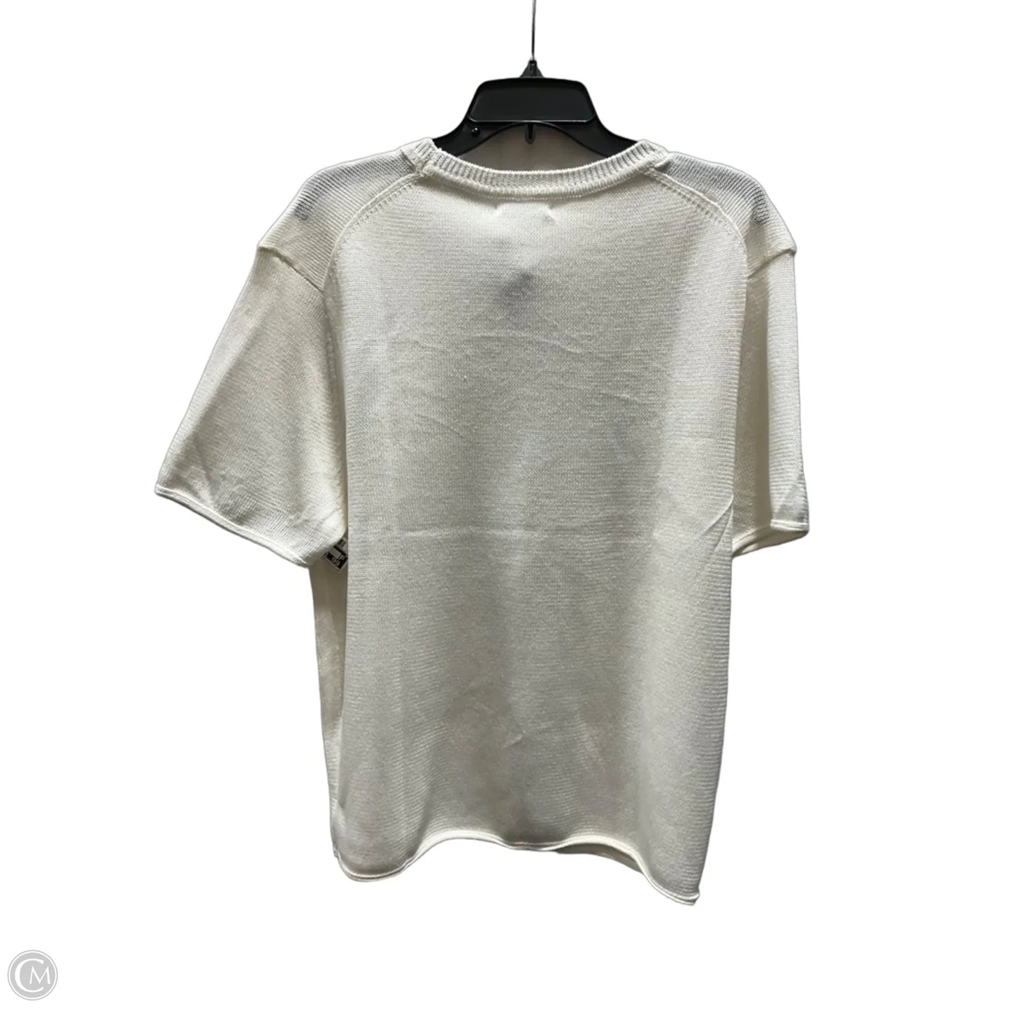 Top Short Sleeve By Zara In White, Size: M