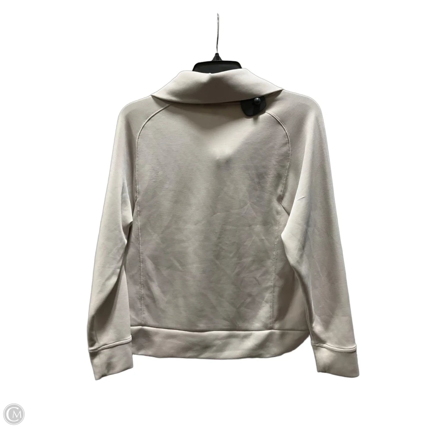 Athletic Sweatshirt Collar By Chicos In Cream, Size: M