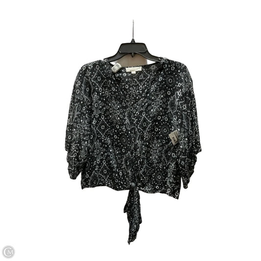 Top Short Sleeve By Lovestitch In Black, Size: M