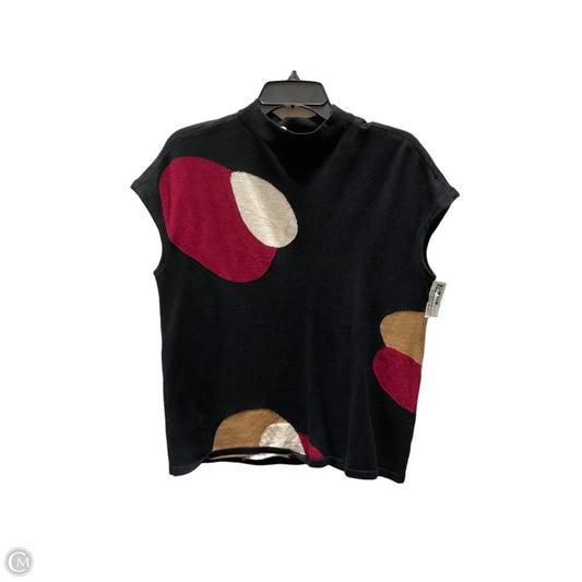 Top Short Sleeve By Chicos In Black & Red, Size: M
