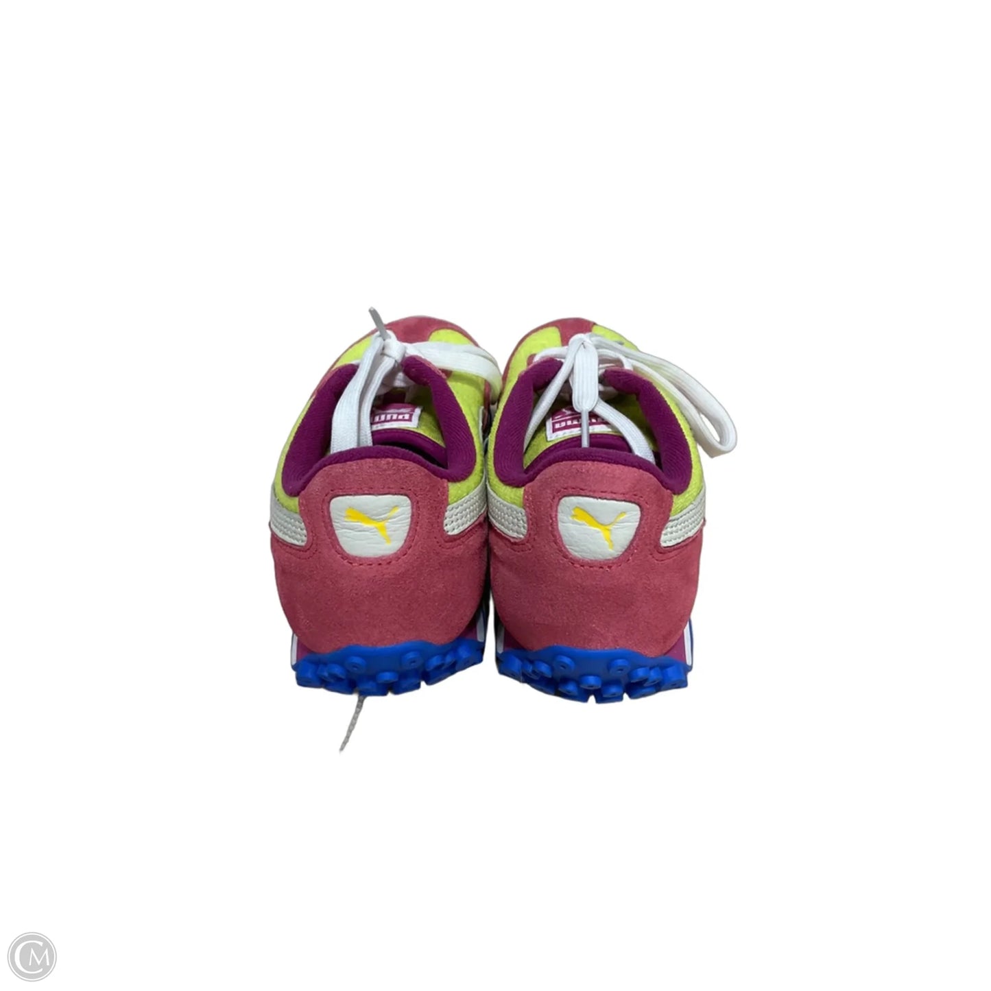 Shoes Athletic By Puma In Pink & Yellow, Size: 8