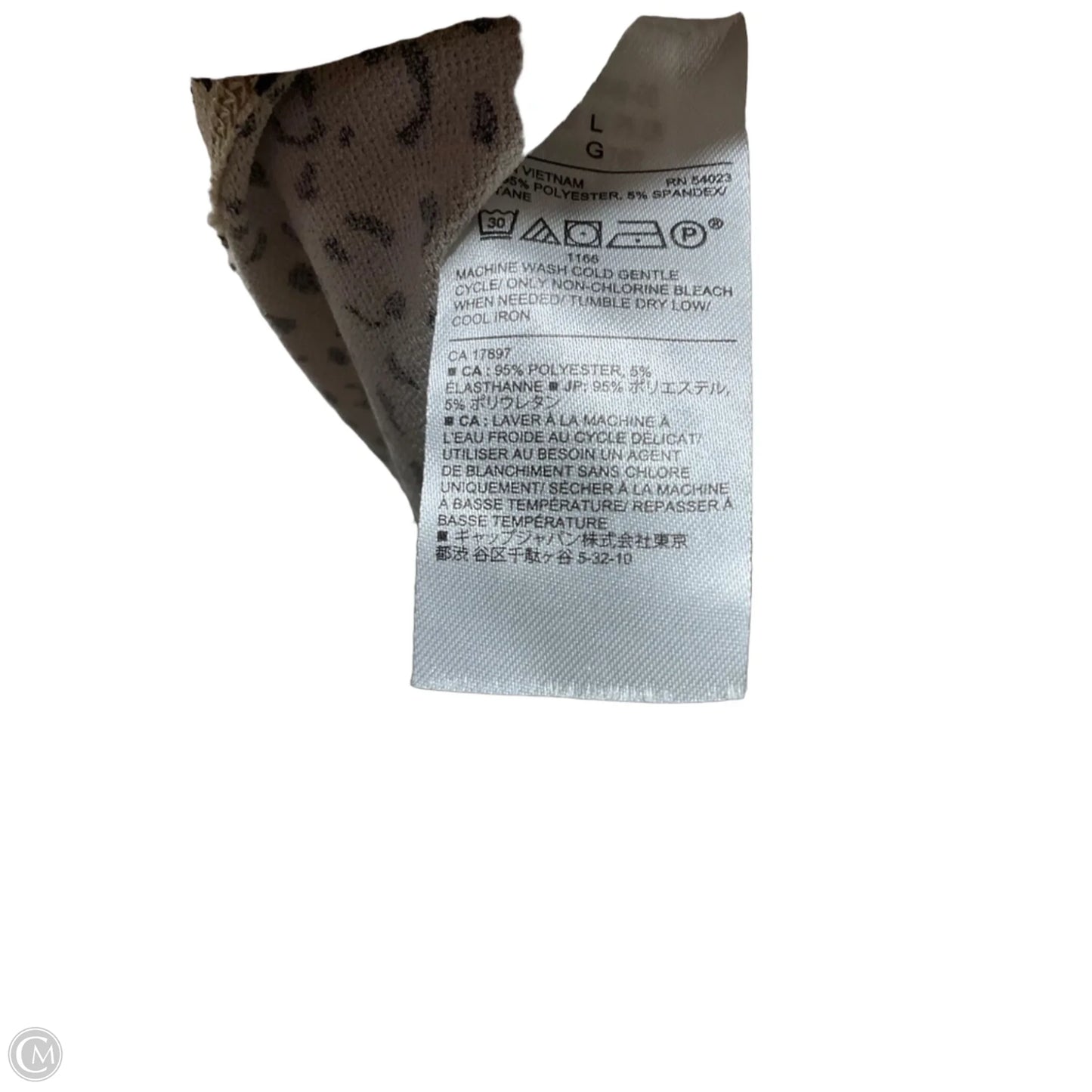 Top Short Sleeve By Banana Republic In Leopard Print, Size: L