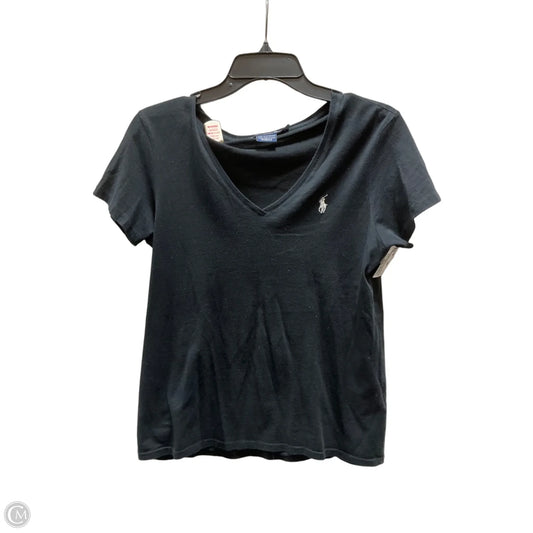 Top Short Sleeve By Ralph Lauren In Black, Size: M