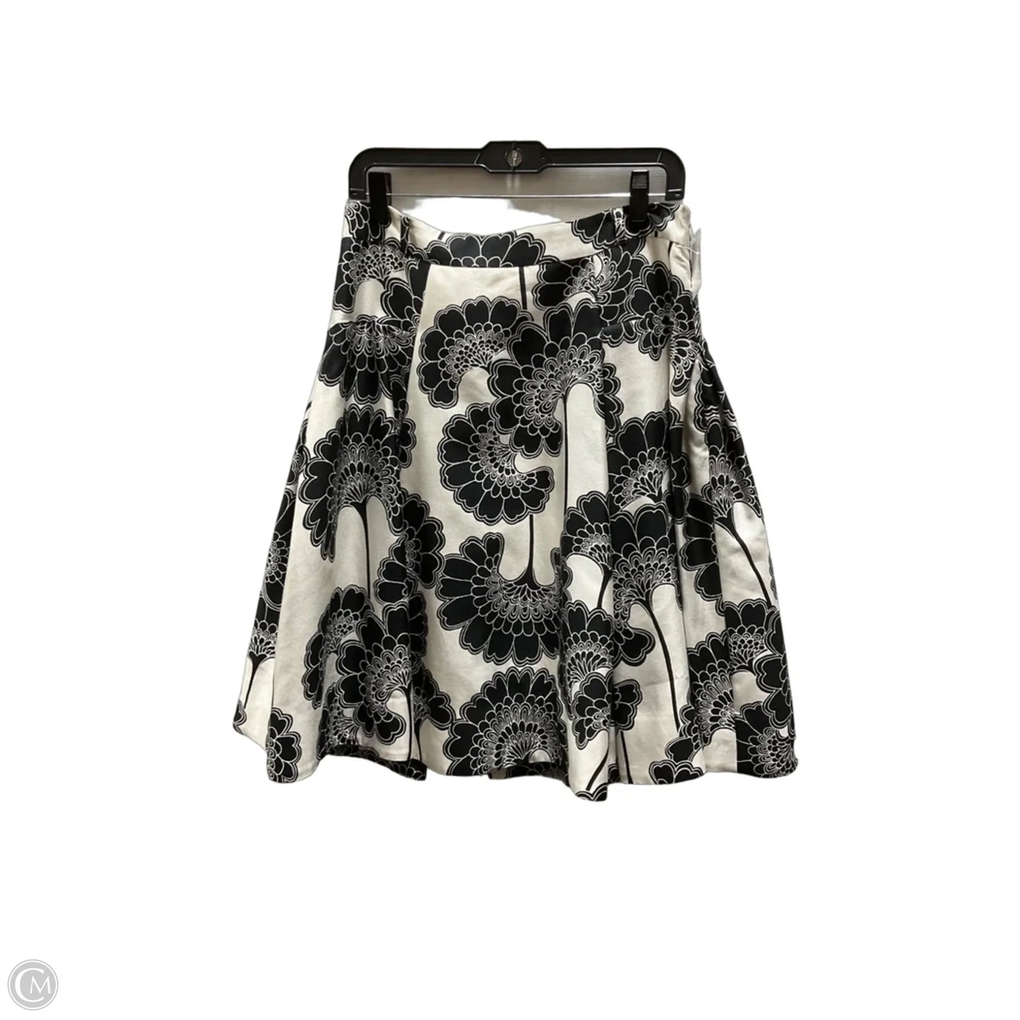 Skirt Midi By Kate Spade In Black & Cream, Size: 10