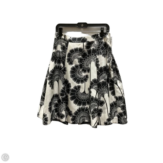 Skirt Midi By Kate Spade In Black & Cream, Size: 10