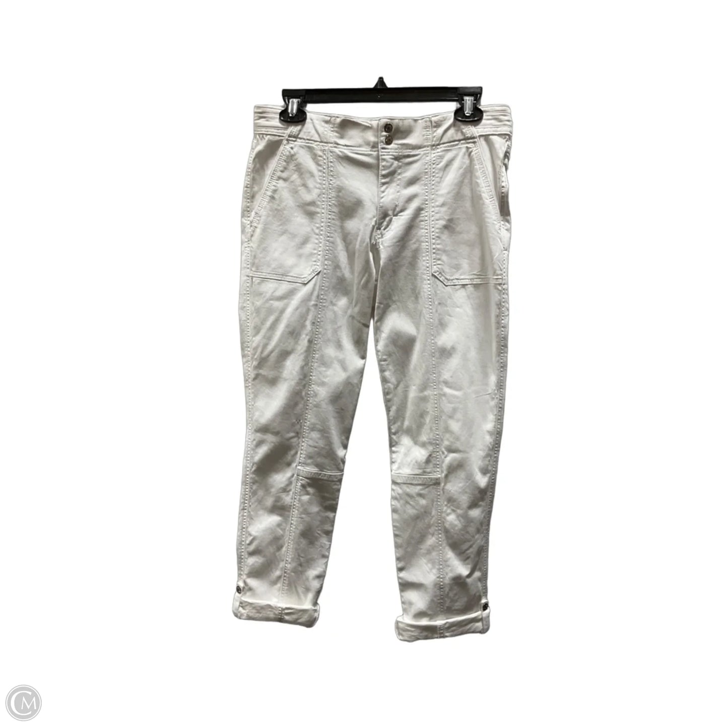 Jeans Straight By White House Black Market In White, Size: 4